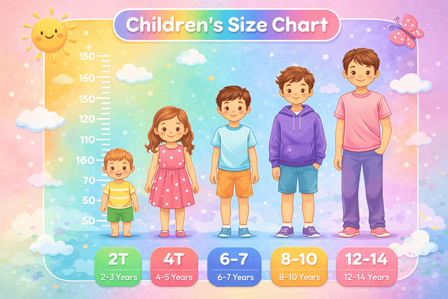Kids Clothing Size Chart By Age Complete Guide For Children 2025 